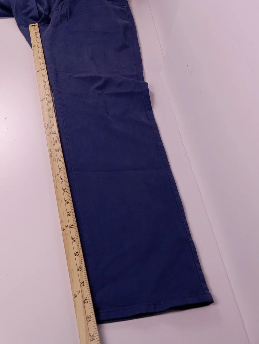 Peter Millar Signature Sateen Five-Pocket Pants Mens Size 34x32 Blue